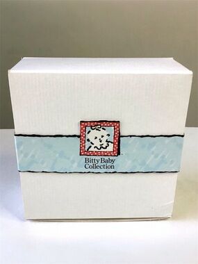 EMPTY BOX 1999 Pleasant Company Bitty Baby Collection BRB 5x5” White W/Blue Band